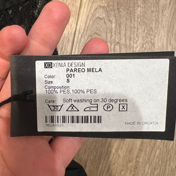 XD XENIA DESIGN Women's Lace & Taffeta Mela Pareo Skirt Size S In Black - Picture 11 of 13